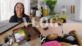 VLOG: Birthday Vacay 🏝Preps, Packing, Grocery Haul, Doing My Lashes + More | South African YouTuber