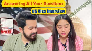 USA🇺🇸 Visa Interview | Answering All Your Question | INDIA TO USA | J1,F1,B1,B2 Visa #usvisa #visa