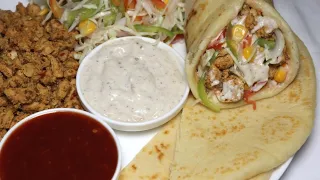 Chicken Shawarma, Shawarma platter,Homemade Pita Bread,Tahini Sauce Recipe