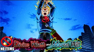 NO ITEM RUN! HOW TO BEAT NEW DIVINE WRATH AND MORTAL WILL STAGE 9 MORTAL WILL (DOKKAN BATTLE)