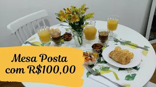 Desafio Mesa Posta de Café da Manhã  com R$100,00 para duas pessoas, COMPLETA | Jéssica Ávila
