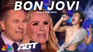 Golden Buzzer | The judges cried hearing the song Bon Jovi with an extraordinary voice on the world