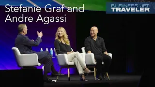 Stefanie Graf and Andre Agassi Talk Tennis, Philanthropy, Aviation, and More at NBAA-BACE – BJT