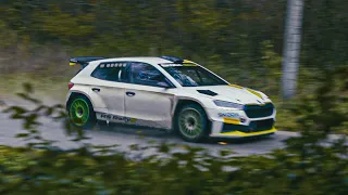 2023 Skoda Fabia RS Rally2 - Insane Sound Night Testing for WRC