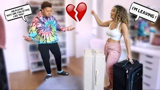 Starting An Argument Then Packing My Bags! ** cute reaction **