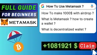 $10000 Airdrop Claim 🔥 Metamask Tutorial | How To Use Metamask