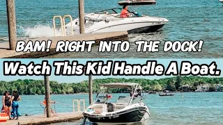 Kid Handles Boat, Woman Crashes Into Dock And More...