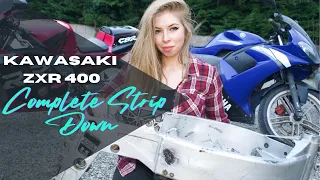 Kawasaki ZXR 400 Scrap to Track Restoration Project 💥Part 2💥