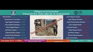 Diálogos con la comunidad. Desastres: más allá de la respuesta