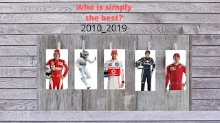 The best F1 drivers of the of the decade (2010-2019)