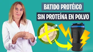 BATIDO de PROTEÍNA NATURAL para AUMENTAR MÚSCULO | Sin proteína en polvo | Nutrición deportiva