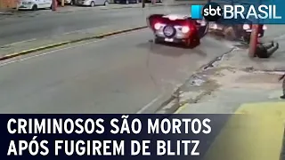 Criminosos são mortos após fugirem de blitz no Rio de Janeiro | SBT Brasil (18/01/22)