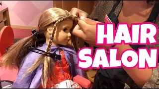 American Girl Goes To Hair Salon