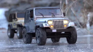 Three MST CMX Jeep's Wrangler YJ Off Road │Trial in the valley