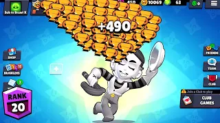 GRAY NONSTOP to 500 TROPHIES! Brawl Stars