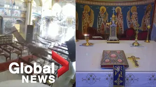 Beirut explosion: CCTV captures blast from inside church, altar untouched - “I felt it was a sign”