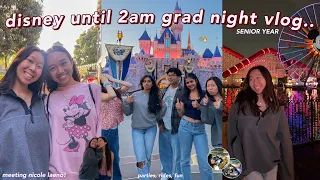 DISNEYLAND GRAD NITE VLOG! rides til 2am, meeting nicole laeno, fun: disneyland senior year vlog