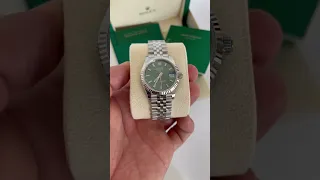 New Rolex Datejust 278274 2023 with green dial. www.buzzufy.com #rolex #rolexdatejust