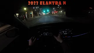 2023 Elantra N - POV Night Drive