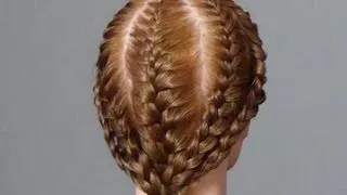 Прическа в школу. Плетение кос. Cute and easy hairstyle for girls