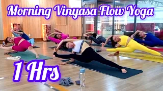 1 hrs Morning Vinyasa Flow Yoga Complete Live Session 2024