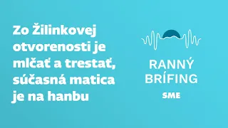 Zo Žilinkovej otvorenosti je mlčať a trestať, súčasná matica je na hanbu (6.5.2024)