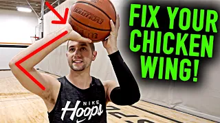 How To Fix Your "Chicken Wing" | Basketball Shooting Form Tips