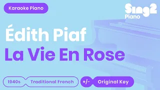 Édith Piaf - La vie en rose (Karaoke Piano)