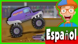 Camiones Monstruo para Niños con Blippi Español | Canción de los Camiones Montruo