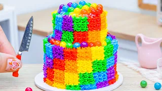 Satisfying Rainbow Cake🌈1000+ Miniature Rainbow Cake Recipe🌞Best Of Rainbow Cake Ideas