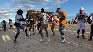 ‘FOOT PLAY’ Samboni & Gabbidon at HELLSHIRE BEACH