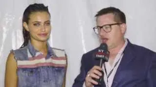 Minimale Animale model Yara interviewed at Mercedes-Benz Fashion Week Swim 2014