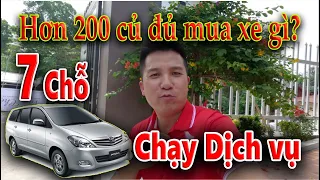 Hơn 200tr mua Xe 7 chỗ nào hợp lý nhất để chạy DV | Inova 2009 G MT giá 245tr cho AE đây