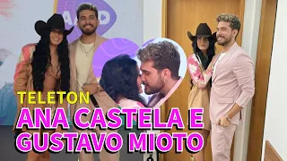 ANA CASTELA E GUSTAVO MIOTO NO TELETON SE BEIJAM