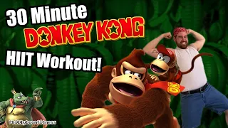 30 Minute Donkey Kong HIIT Workout! Become Monke INSTANTLY Low Impact No Equipment Gamer Workout 🍌🦍