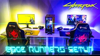 Cyberpunk 2077 custom PC Build with animated advert screen