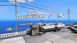 MISI PENCURIAN TANK DI MARKAS MILITER - GTA 5 MOD