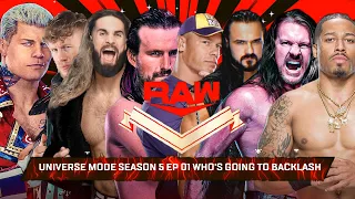 WWE 2K UNIVERSE MODE SEASON 5 EP 01 WHO'S GOING TO BACKLASH