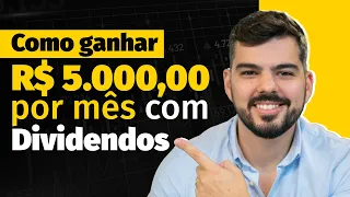 Tutorial: R$5.000 por mês em DIVIDENDOS | Planilha grátis de cálculo de dividendos.