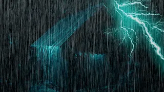 Rain Sounds on Metal Roof For Sleeping - 99% Instantly Fall Asleep with Calming Rain & Thunder Sound