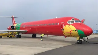 Danish Air Transport MD-83 takeoff from Copenhagen