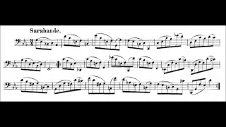Johann Sebastian Bach: Cello Suite No.5 IV-Sarabande