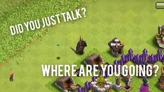 *Clash Of Clans NEW UPDATE* P.E.K.K.A. talks and chase a butterfly around the base