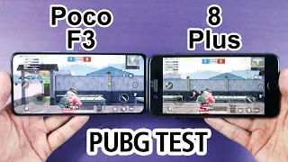 Poco F3 vs iPhone 8 Plus PUBG MOBILE TEST - SD 870 vs A11 Bionic PUBG TEST🔥