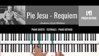 Pie Jesu - Requiem - Andrew Lloyd Webber (Sheet Music - Piano Solo - Piano Cover - Tutorial)