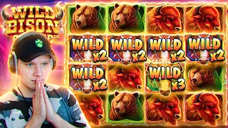 NEW Wild Bison Charge slot is BROKEN and PAYS LIKE CRAZY!!!! (BONUS BUYS!)