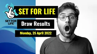 Set For Life draw results from Monday, 25 April 2022