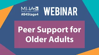 WEBINAR: Peer Support for Older Adults