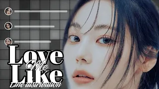 "Love me Like"(Odd Eye Circle)Line Distrbution