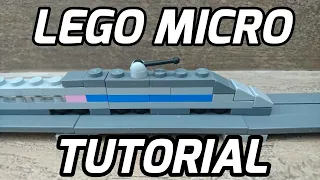 Build a LEGO Micro Train! - TGV Carriages/Coaches/Cars/Wagons Tutorial